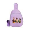 Christmas K-pop Demon Hunters Printed Kawaii Chest Pack for Boy Girl Anime Cartoon Shoulder Bag Students Portable Crossbody Pouch Chest Bag Kid Gift