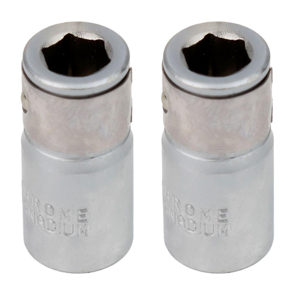 2pc Socket Adapter 1/4inch Square Drive To 1/4Hex Adaptor Socket Screwdriver Bits Converter Sleeve Head Adapter 25mm Repair Tool