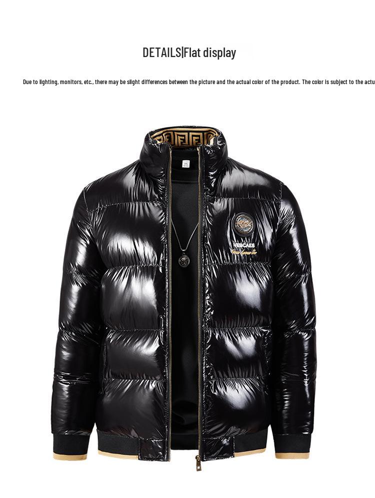 Men's 2024 Winter Stand Collar Fashion Cotton Padded Jacket - Loose, Thick, Trendy Outerwear
