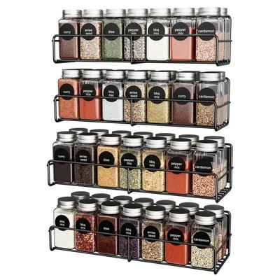Magnetisches Kühlschrankregal Küchengewürz-Organizer Schwarzes Regal Aufbewahrungsgestell für Kühlschrank Waschmaschine Seite Organizer