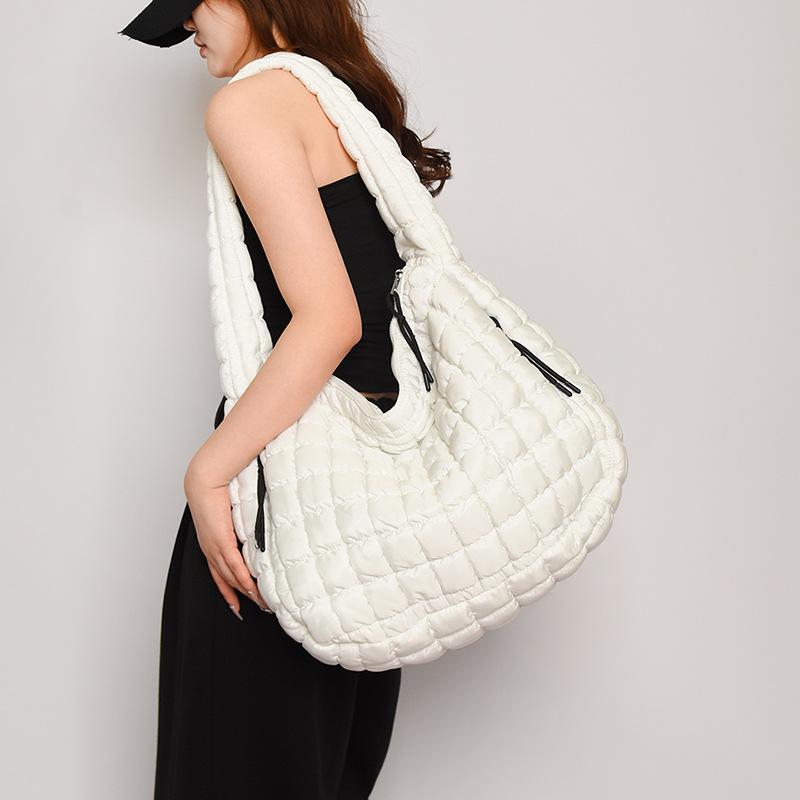 Pleated Cloud Bag 2025: Large Cotton Tote, Korean Style Crossbody & Shoulder Bag