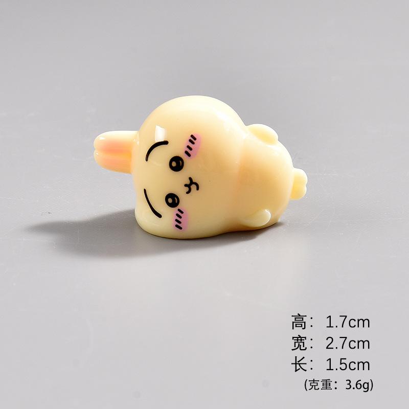 Chiikawa Handmade Desktop Small Ornaments Hachiware Trendy Toy Doll Accessories DIY Keychain Pendant Resin Accessories