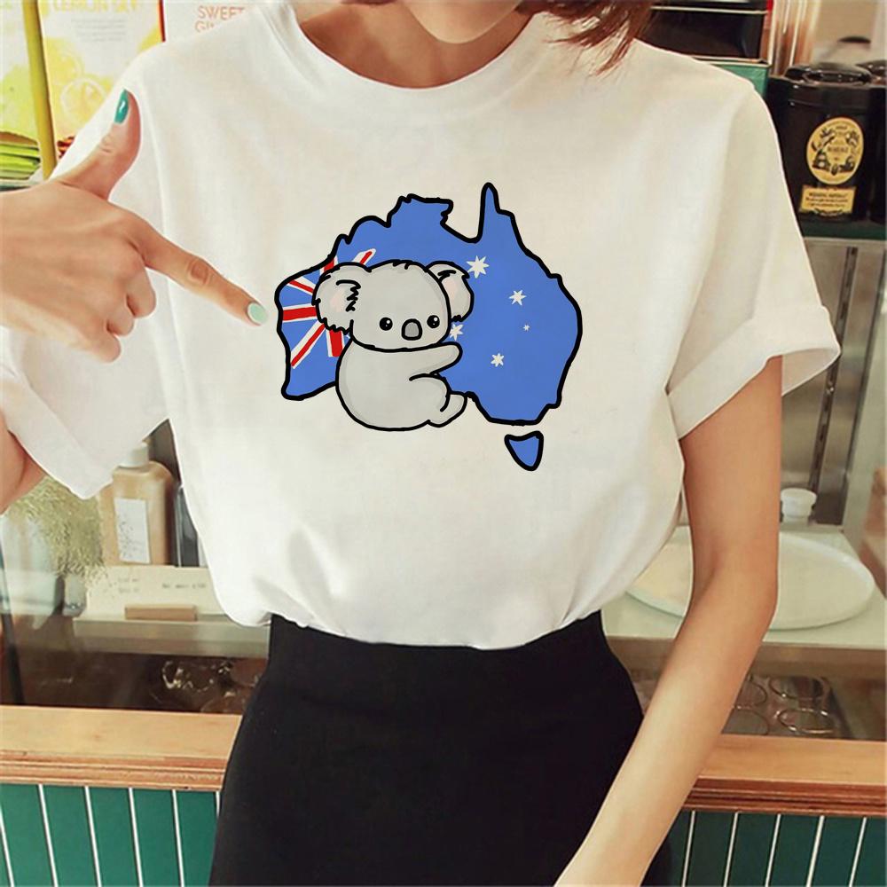 Australia Koala Tshirt Women Designer Anime T Shirt Girl Funny Y2k Japanese Clothes