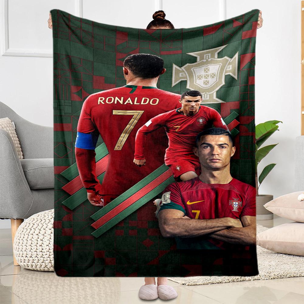 Cristiano Ronaldo 194 Blanket Durable Comfort Great for Bed Chair Bedding Four Seasons Universal Modern Gifts For Family Or Friends