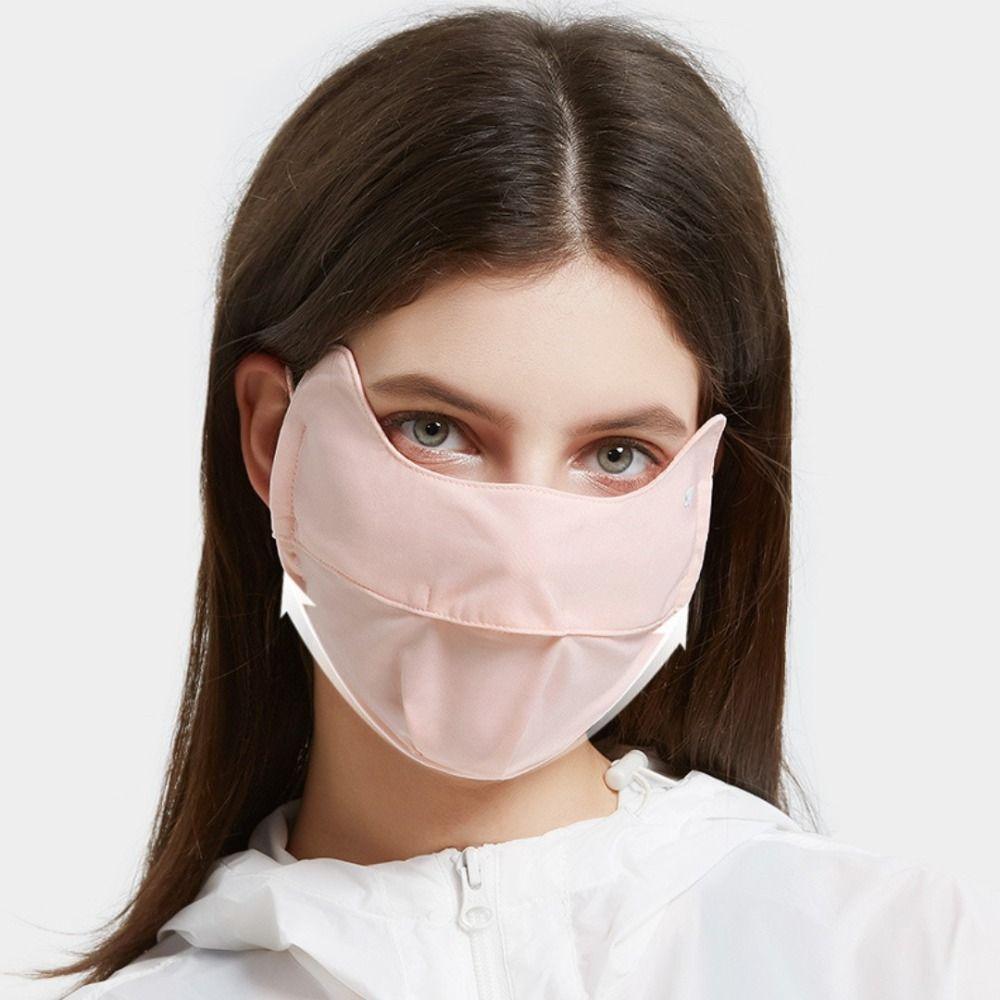 

cycling Uv Sun Protection Adjustable Breathable Face Mask Face Scarf Ice Silk Sports Mask 03