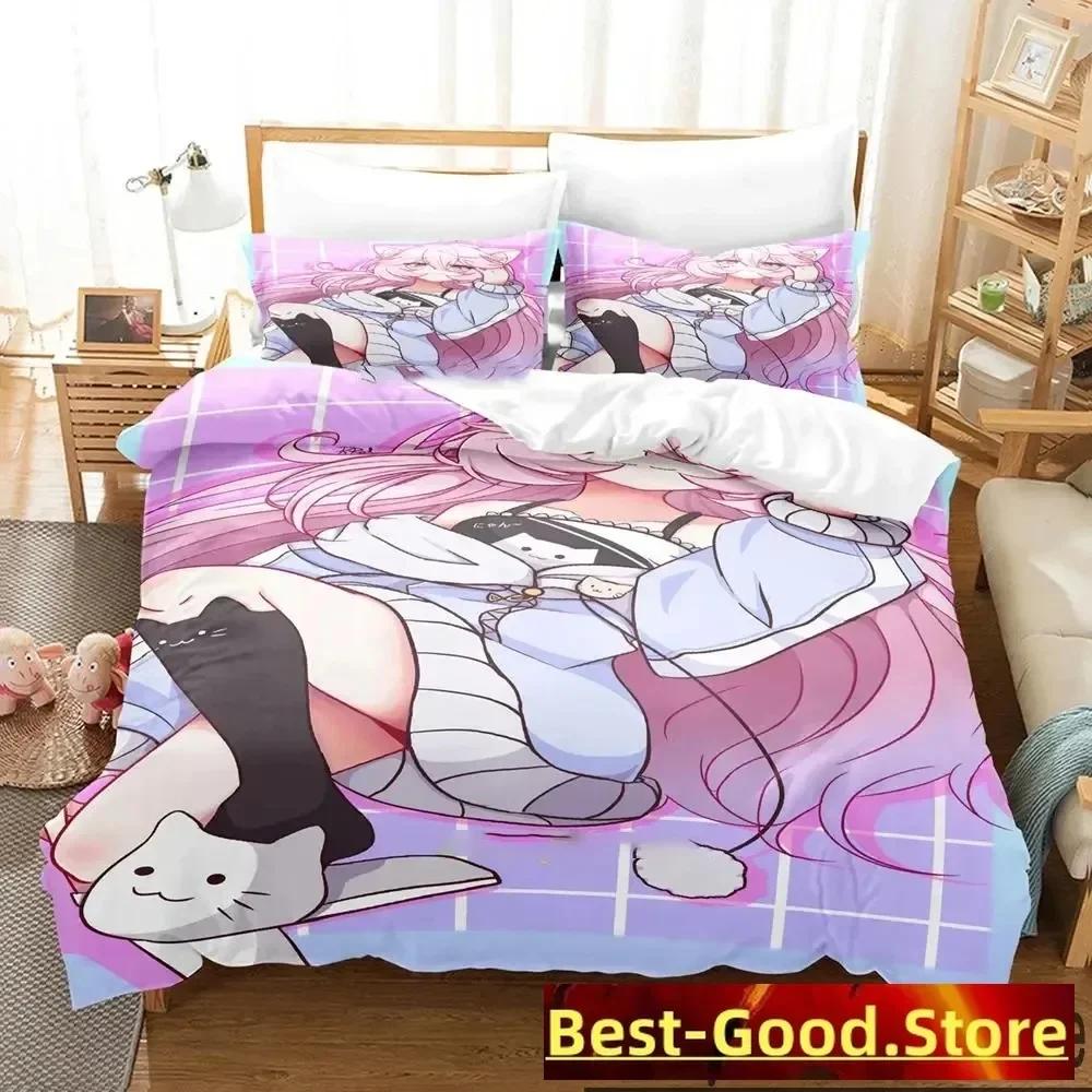 Top Anime Nyatasha Nyanners Bedding Set Printed Bed Set With Pillowcase Bed Duvet Cover Soft Single Double Queen Super King Size