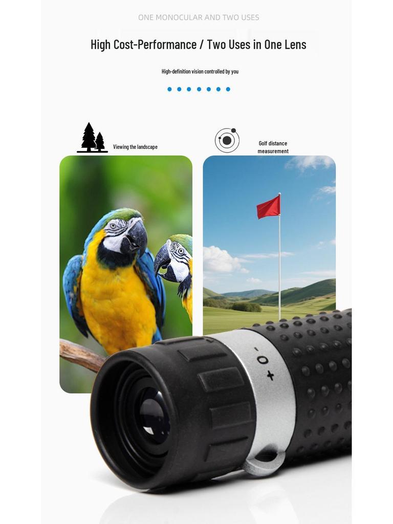 7x18 Crosshair Reticle HD Golf Rangefinder Monocular Telescope