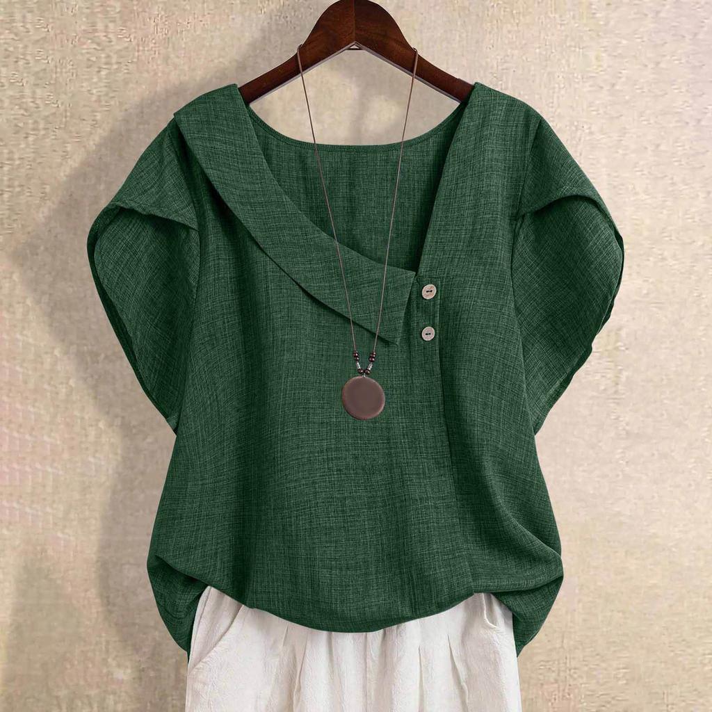 Women'S Solid Fashion Shirt for Summer