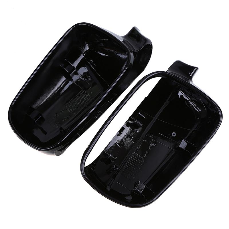 Gloss Black Car Side Wing Mirror Cover Caps Shell Case Housing Replacement Accessories for VW Golf 4 MK4 IV Bora Passat B5 Jetat