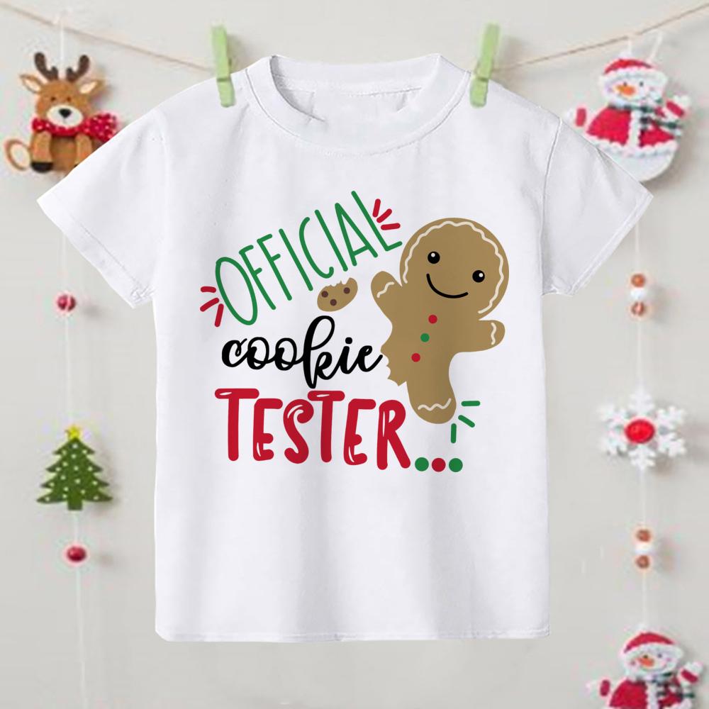 Crăciun Fericit Tricou Imprimat cu Elan Copil Tricou de Crăciun Haine Copil Topuri Băiat Fată Ținută Petrecere Crăciun Cadouri de Sărbători pentru Copii