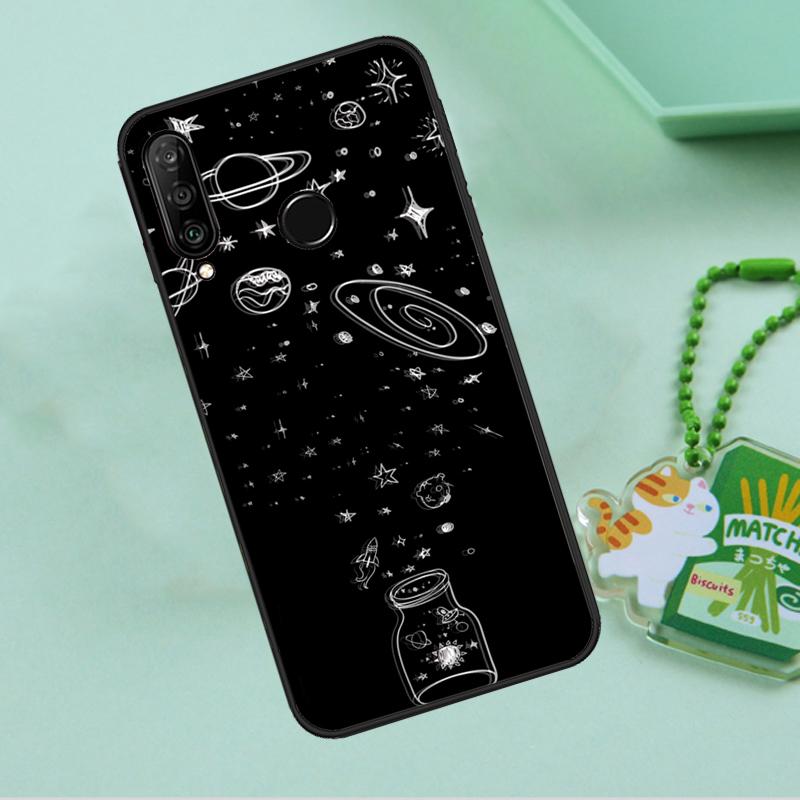 Aesthetic Space Stars Planet For Huawei Nova 12i 12s 7i 8i 11i 9 10 SE Y90 Y60 Y70 Y72 Y61 Y91 P30 P40 Lite P60 Pro Case