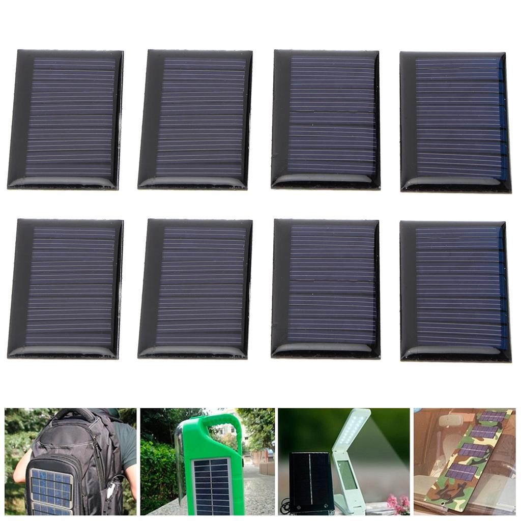8PCS 30MA 5V Mini Solar Cells Panels DIY Solar Epoxy Plate Electric Toy Materials Photovoltaic Cells Charger