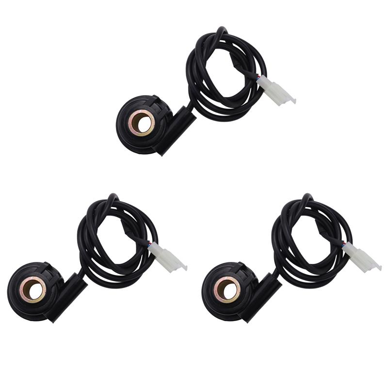 3X Motorcycle Digital Odometer Speedometer 3-Wire Sensor Cable Assembly чёрный
