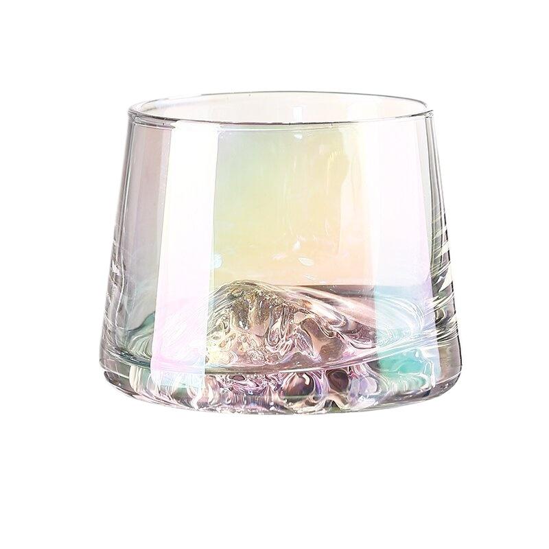 Crystal Glass Whiskey Cup, Japanese Liquor Glass, Clear Iceberg Glass, Suitable for Vodka, Liqueur, Tequila, Shochu, Cocktail