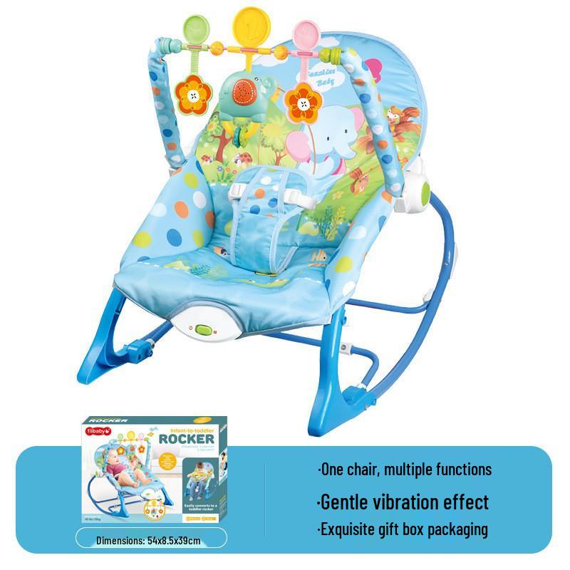 Multifunctional Baby Rocking Chair with Music and Vibration Soothing Cradle Bed