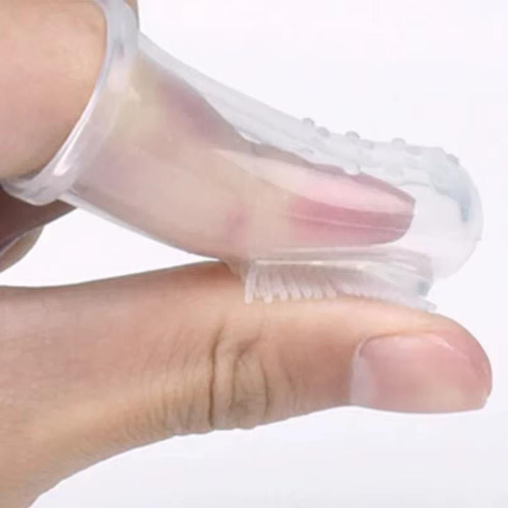 Soft Silicone Pet Finger Toothbrush for Dogs and Cats Teeth Cleaning Comes with Case Ideal for Pet Owners Great Teeth Care Tool