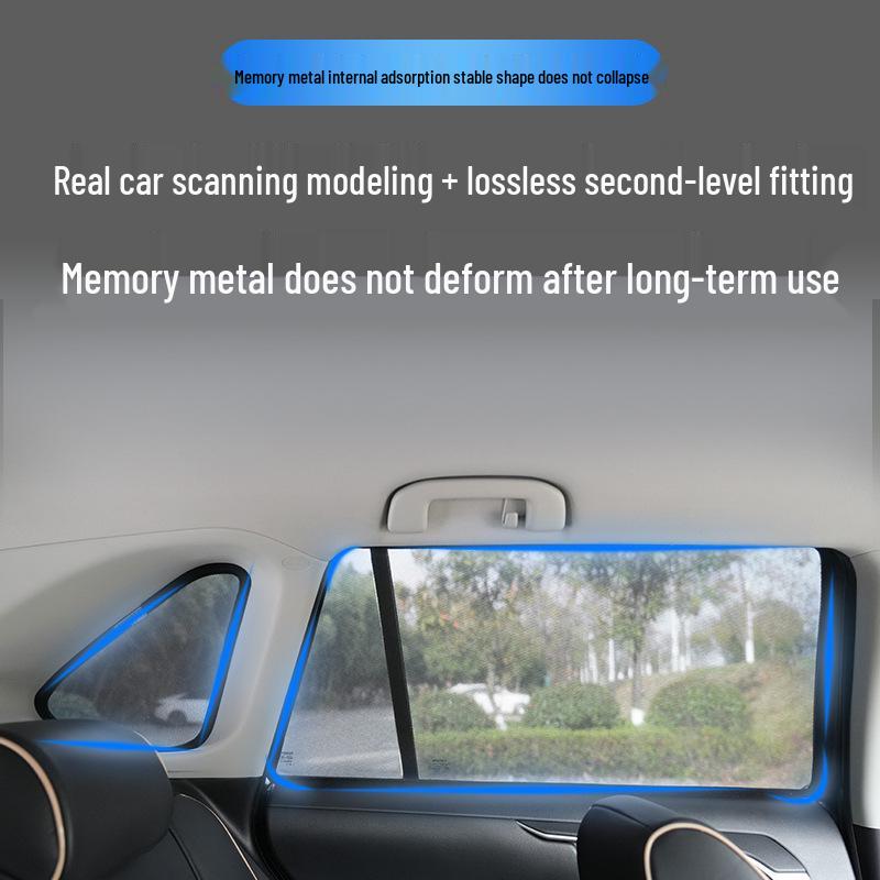 Magnetic Car Curtain Sunshade - Privacy & Heat Insulation Mesh for Side Windows