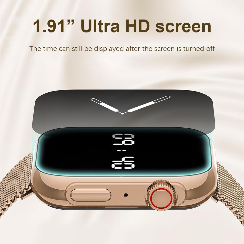MEVADEN 1.91" HD Large Screen Bluetooth Call Women's Smart Watch Sports Tracker Health Monitoring Fashion Smart Watch for Android IOS