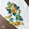 BIG applique embroidery flower patches para vestuario decorative sew on designer patches for jeans parches bordados para ropa