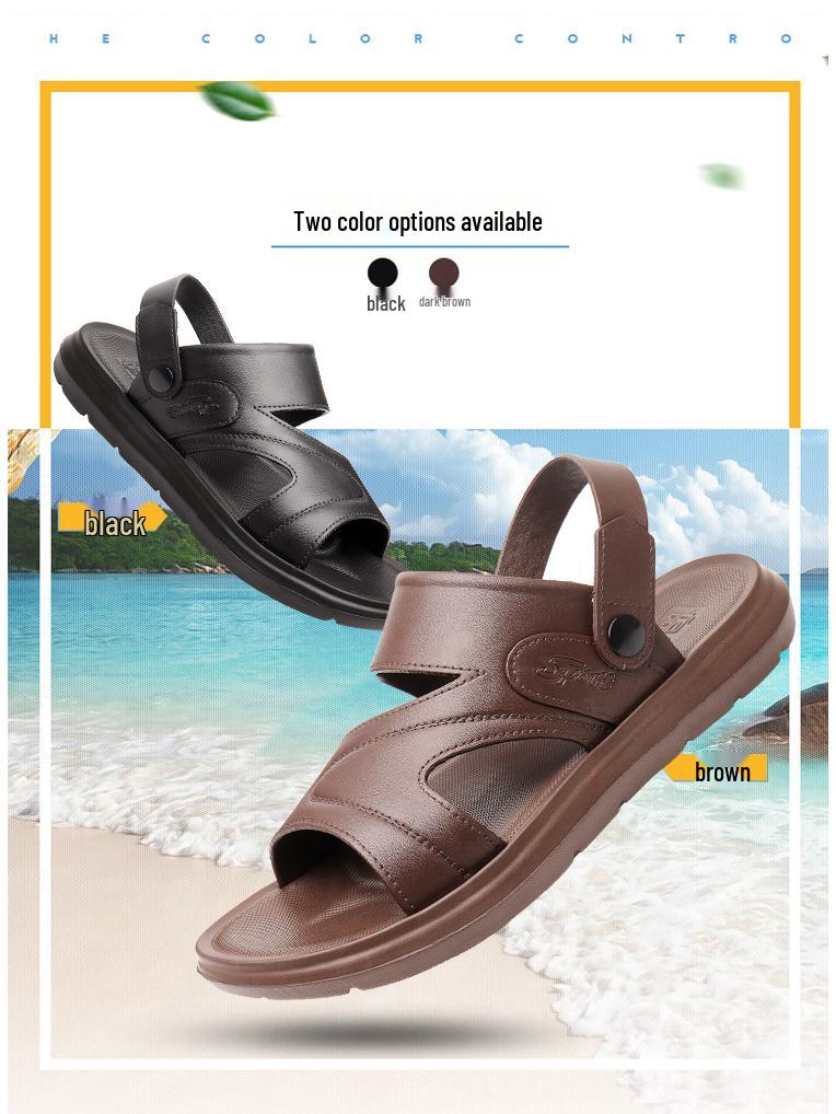 2025 Men's Extra Large Lightweight Non-Slip Summer Beach Sandals