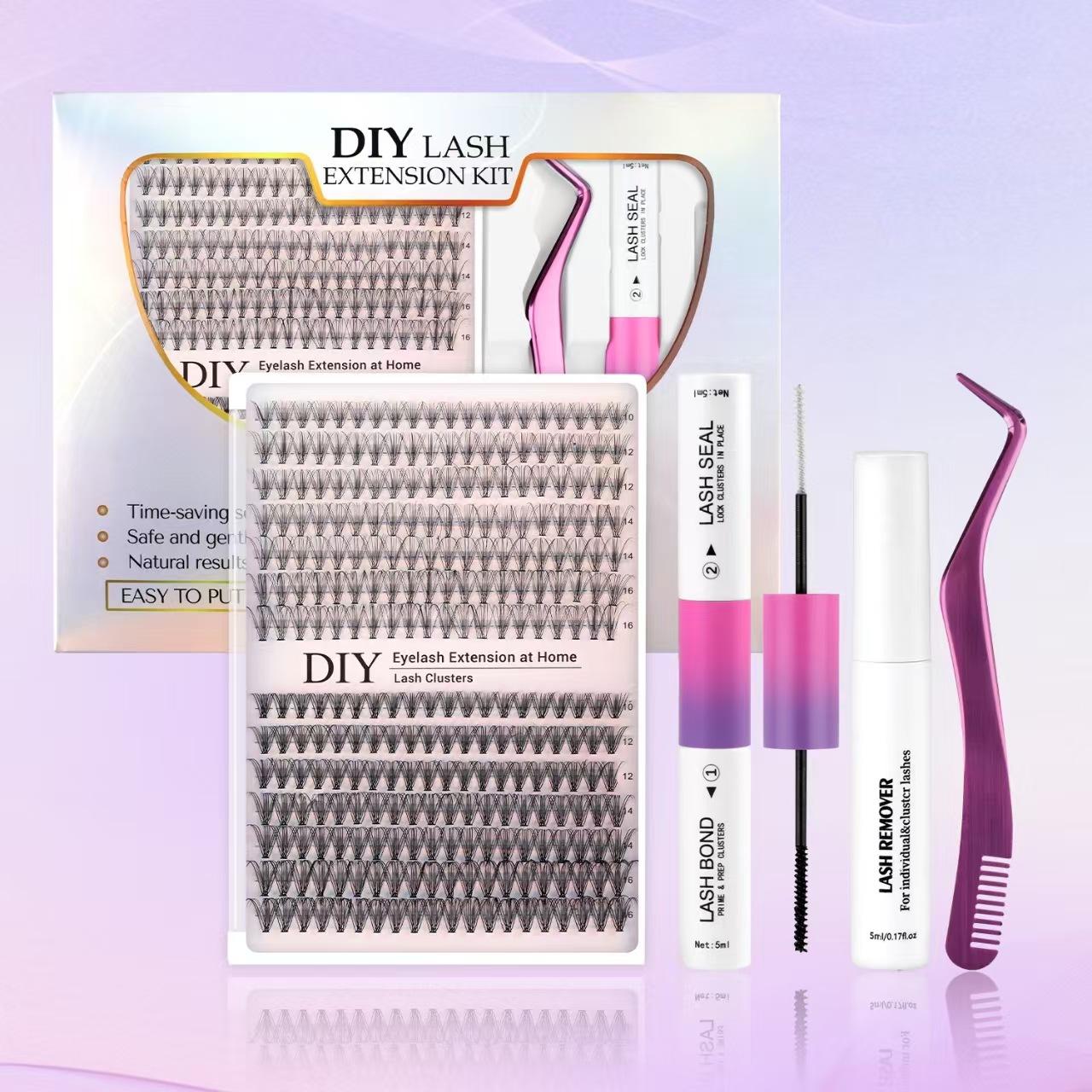

DIY Segmented False Eyelashes Dense Natural Grafting Single Tuft Eyelashes 30D40D Eyelashes 10- 20P