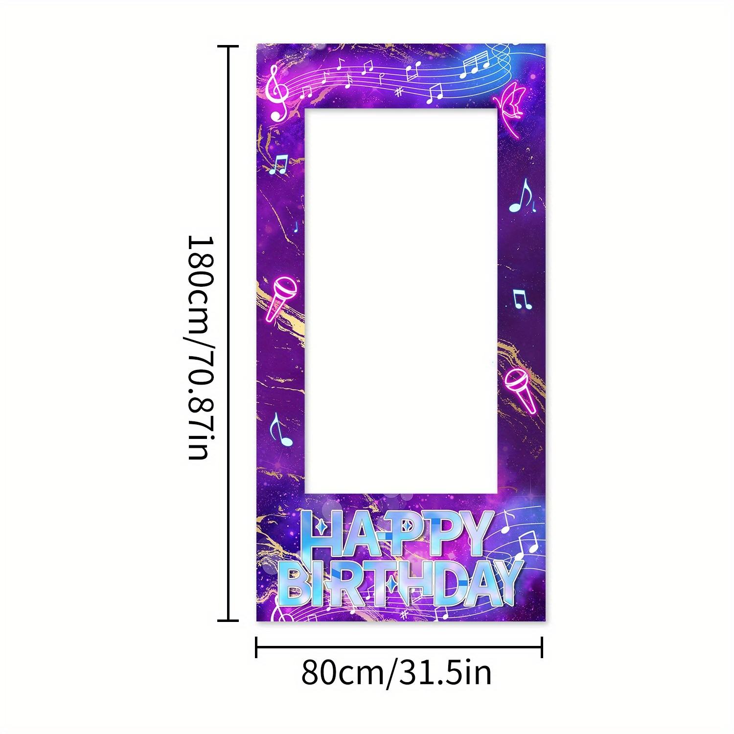 1pc KPOP Birthday Themed Party Photo Booth Props, KPOP MUSIC Themed Party Decorations, Birthday Party Photo Background Decorations KPOP MUSIC