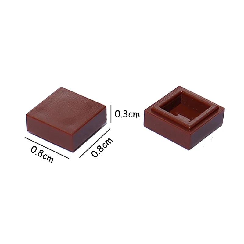 Non-Toxic 250Pcs 3070 1X1 Bricks Flat Tile Moc Assemble Particles Smooth 1*1 Building Blocks Diy Educational Creative Parts Toy For Kids