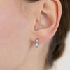 Star Circle Cubic Hoop Earrings EC3327