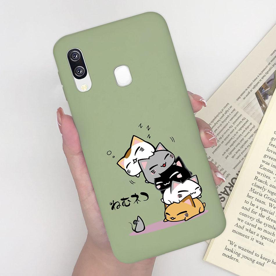 Leopard Print Case For Samsung A40 Phone Cover Soft Silicone Matte Cases For Samsung Galaxy A40 A 40 SM-A405F Bumper Funda Capa