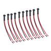 10 Pcs T10 Male Socket Extended Cable for Turn Signal Lights Brake Lights Taillights Daytime Running Lights