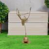 Ornament Vintage Metal Dancing Girl Garden Statue Waterproof Fade Resistant Ornament Outdoor Decoration