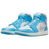 Jordan 1 Mid Dark Powder Blue White Sail Neutral Grey Women's BQ6472-400