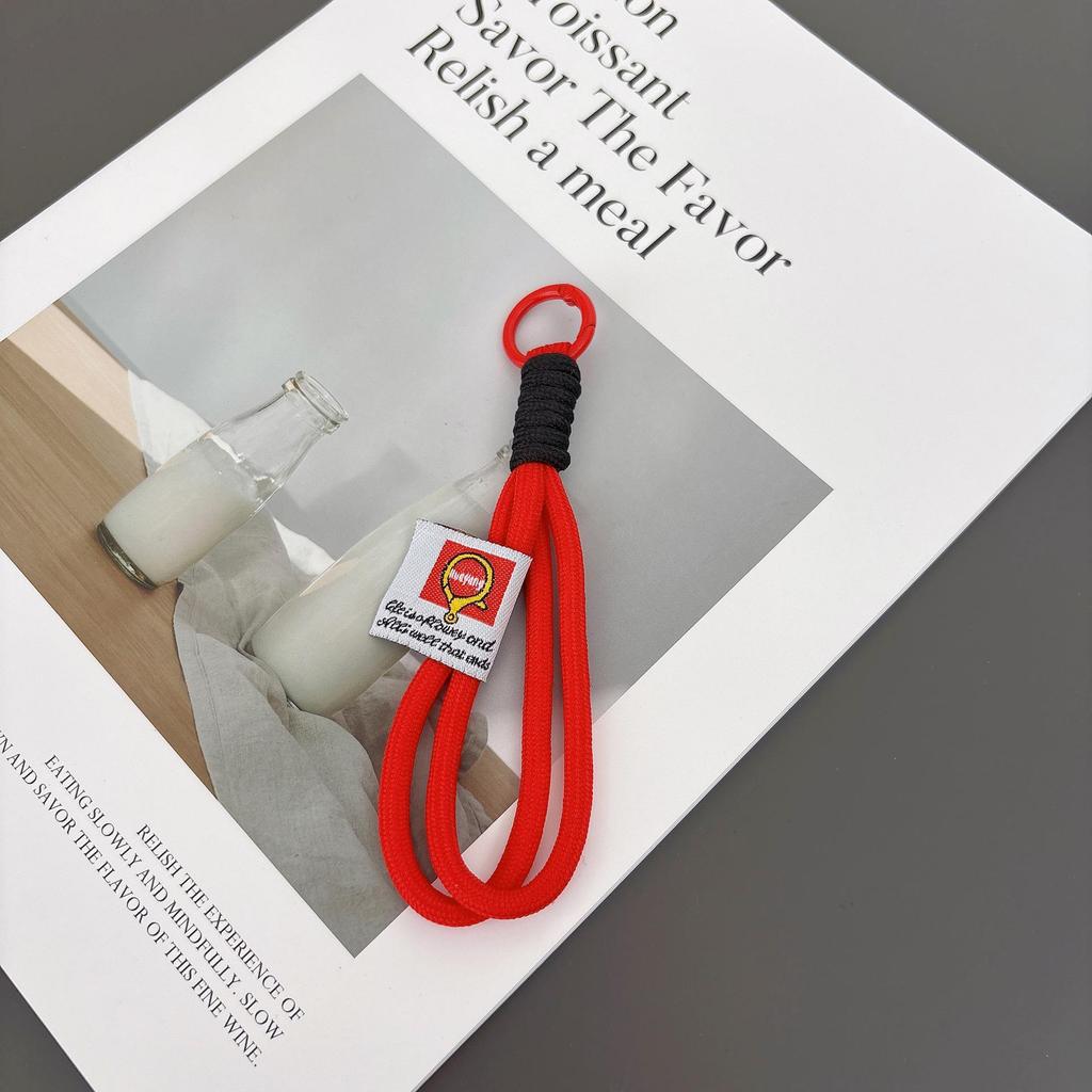 Color Block Double Rope Braided Phone & Keychain Lanyard Strap