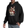 Men's Hooded Sweatshirt, Contrasting Color Sweatshirt, Sports   Casual Jacket