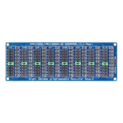 Programmierbare Widerstandsplatine Schraubklemmenblock 0,1R bis 9999999R 8 Abschnitte 0,1R Genauigkeit
