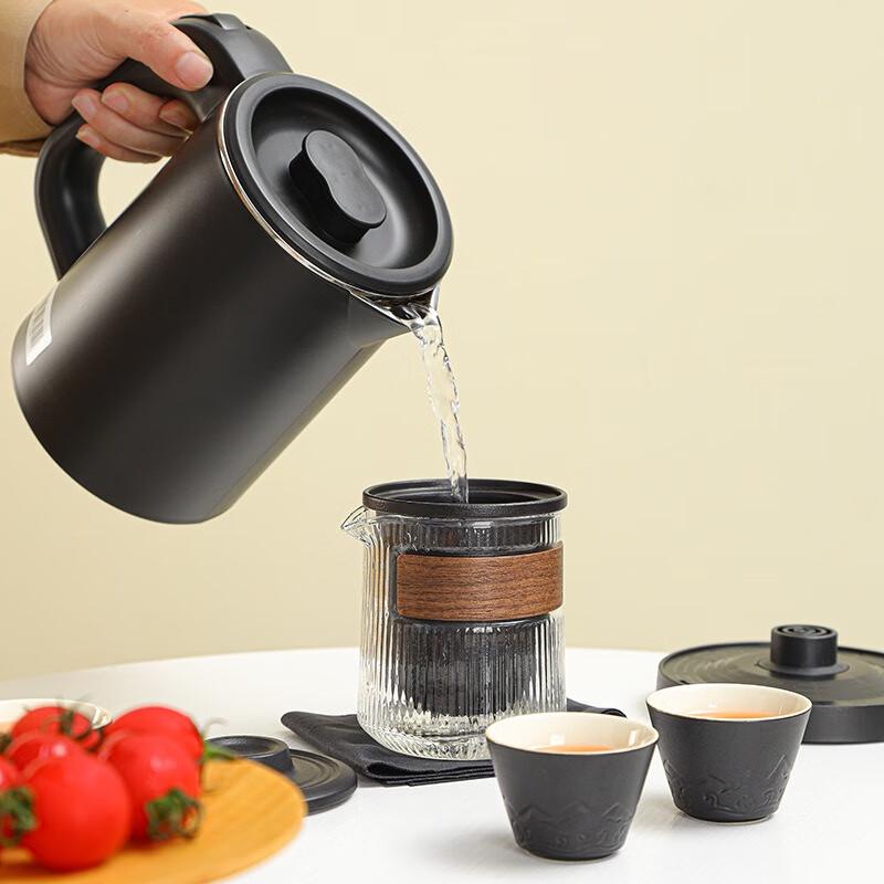 Shangqi 0.6L Mini Ceramic Travel Gongfu Tea Set with Electric Kettle