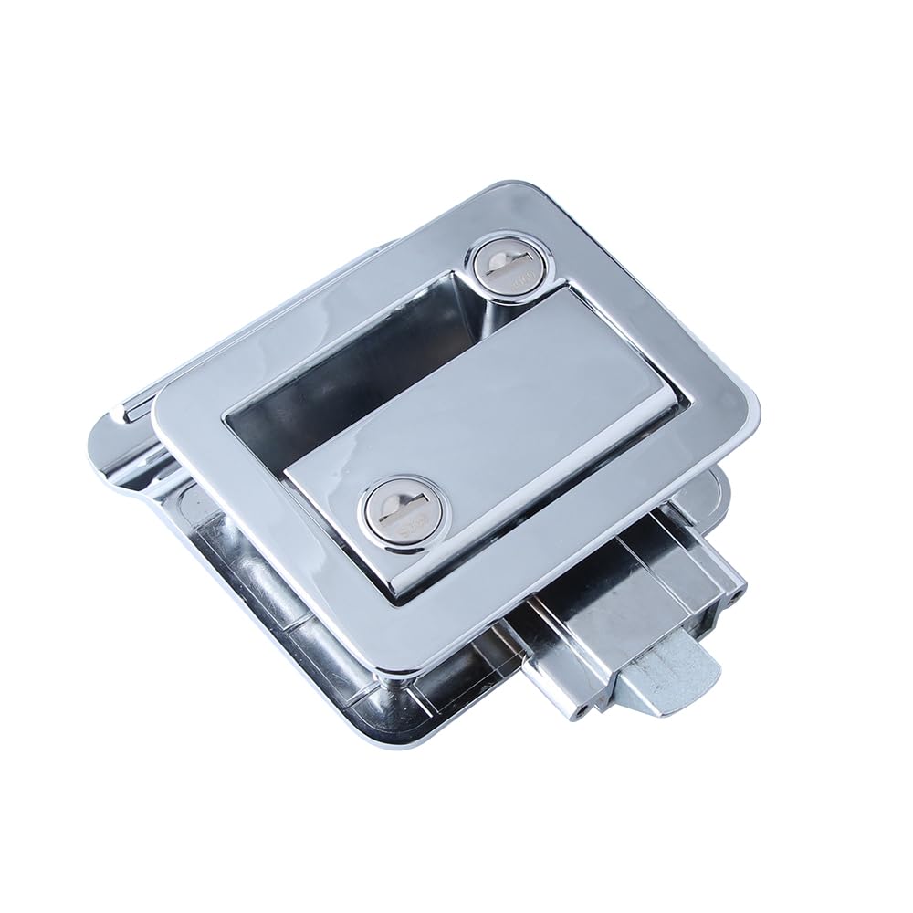 Door RV Door Zinc Alloy Entry Door Latch Lock Replacement Kit with 2 Keys for Travel and Cargo Haulers Lock, Lock, Trailers, Campers, RVs, Trucks,