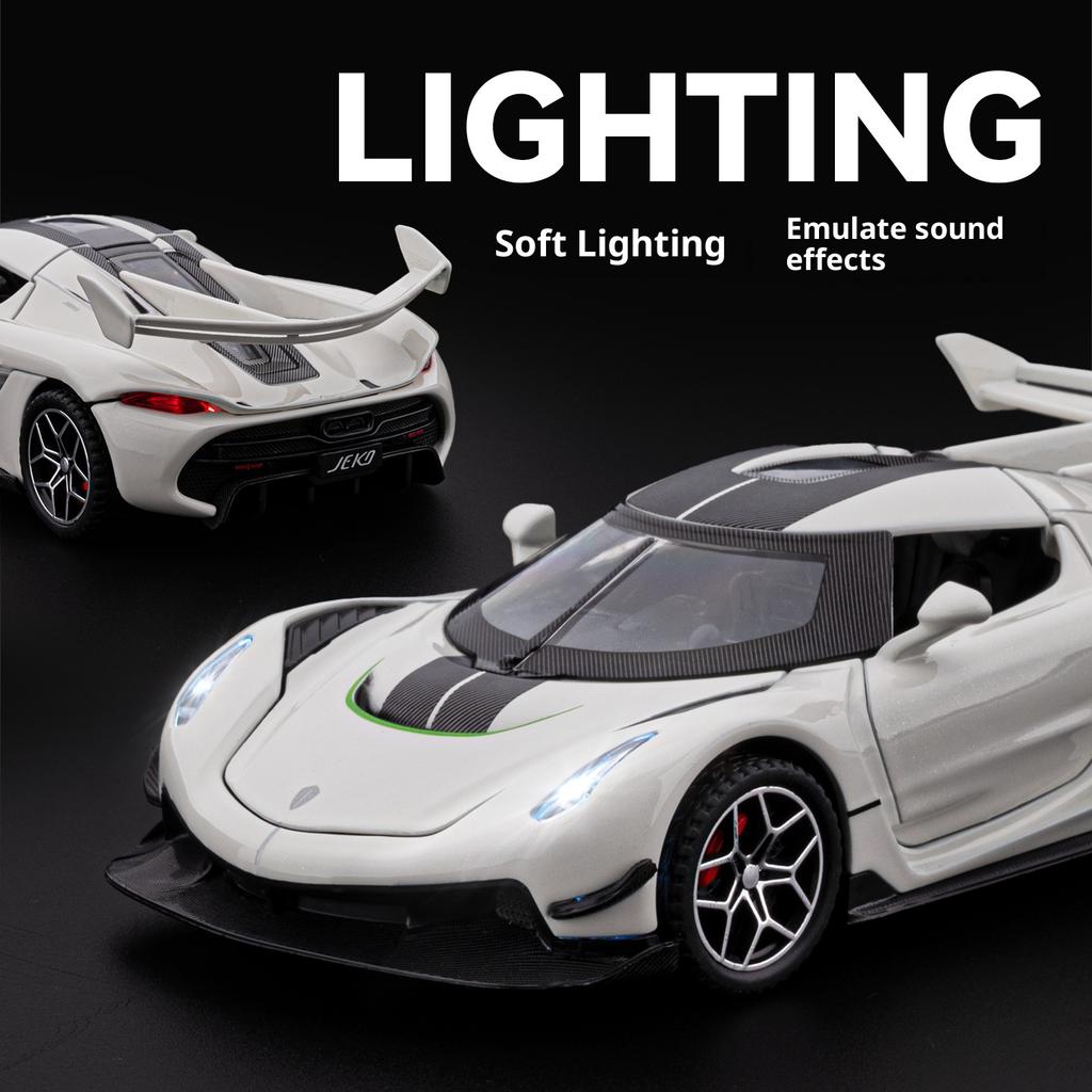 1:32 Koenigsegg Jesko Alloy Car Model Children's Sports Car Car Model Ornaments Toy Car Boy Gift