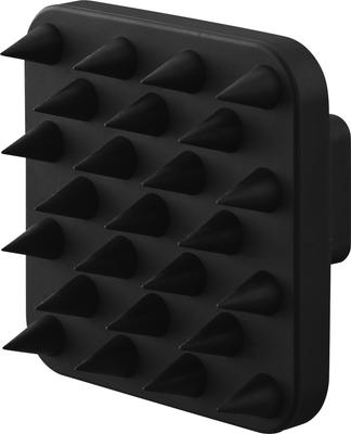 Yamazaki Magnet Head Scalp Massage Brush Soft Type Black W7×D7×H5cm Wall-Mountable Storage Tower Head Massage Brush