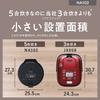 Panasonic Rice Cooker 5 Cups Pressure IH Compact Size Automatic Cooking Pot Anhydrous Temperature Cooking Lid Dishwasher Safe Black Cooking/Low