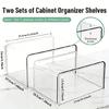 Interconnected Acrylic Cabinet Shelf For Effective Space Utilization In Cooking And Bath districts