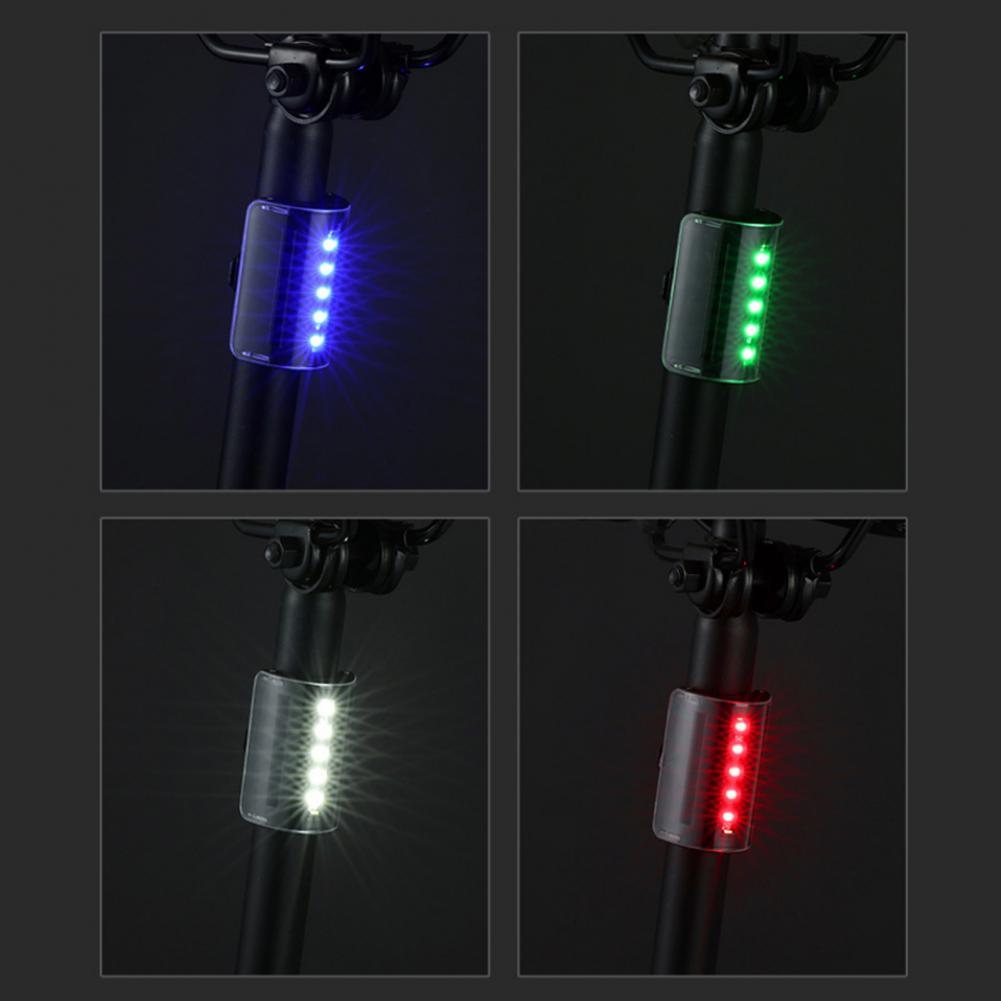 Seatpost Bicycle Rear Light Red Safety Warning Waterproof Touch Control Auto-sensing USB Rechargeable Bike Tail Light
