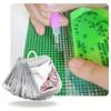 50 Pcs Diamond Art Beads Bags Clear Ziplock Storage Pouches Reusable Faux Diamond Storage Bags for DIY Diamond Art Gem Bead Organization