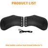 Motorcycle Leather Side Saddle Heat Shield Deflector Universal Fits for Harley Touring Sportster Dyna Softail Yamaha Honda Suzuki (Black)