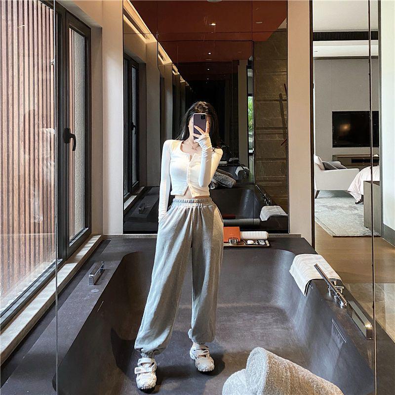 Women's High-Waisted Cardigan & Long-Sleeve Slim Fit Shirt - 2025 Spring/Autumn Fashion