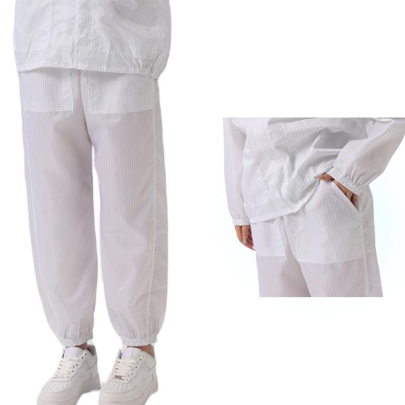 Unisex Dünne Antistatische Staubdichte Hose mit Taschen - Waschbare Schutzkleidung für Reinräume