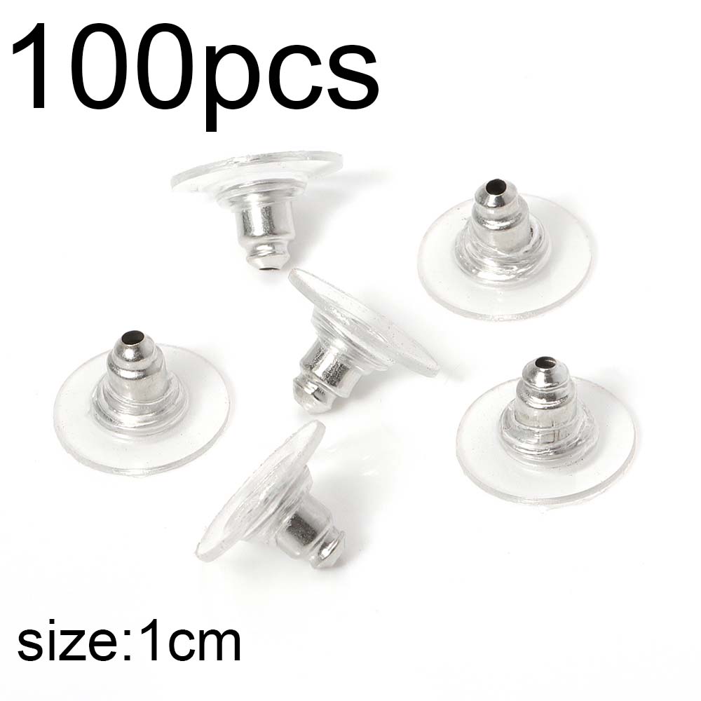 50pcs-1000pcs Soft Silicone Rubber Earring Back Stopper for Stud Earrings DIY Earring Findings Accessories Bullet Tube Ear Plugs