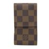 Great LOUIS VUITTON Cigarette Case Etui Cigarette Damier Ebene Mens Used