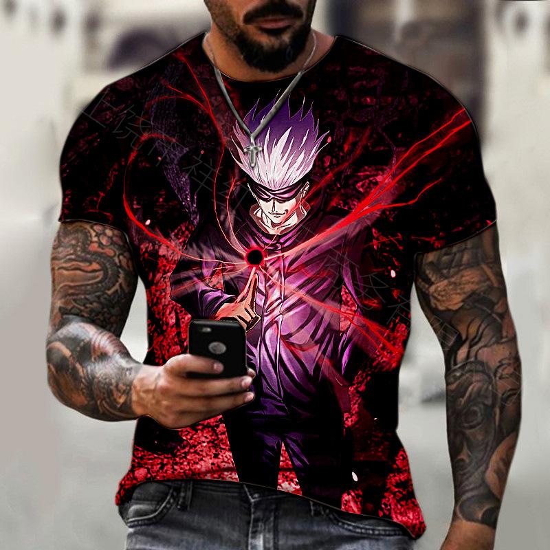Funny Men's T Shirt Cartoon 3D Print Summer Casual Short Sleeve Pullover Fashion T-shirts Outdoor Male Overszied Clothing