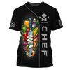 Fashion Chef Work Fun Print T-shirt Men Clothes DIY Customize Your Name Crewneck T Shirts Funny Cook Trend Breathable Tee Top